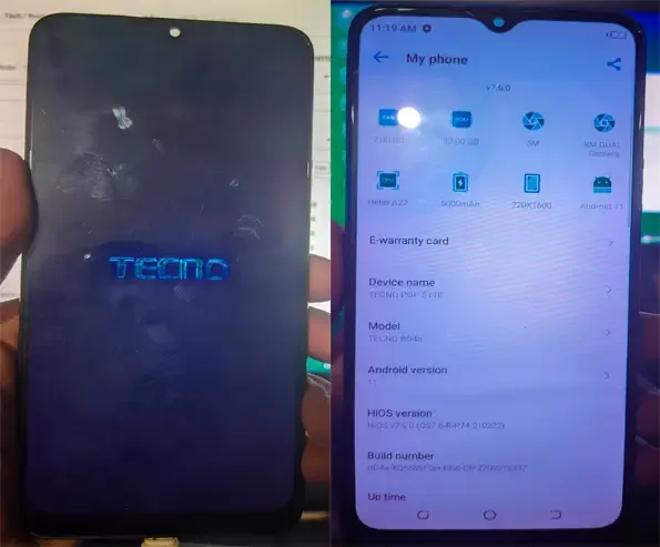 Tecno Pop 5 Pro BD4A