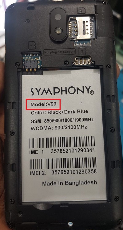 Symphony V99 Flash File 