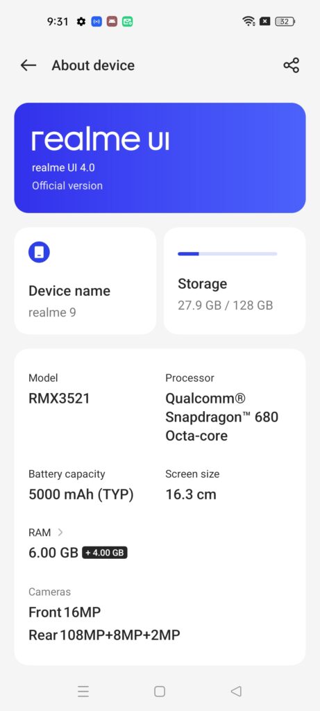Realme 9 RMX3521 QCN File